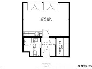 Pronájem bytu 1+kk, Praha - Stodůlky, Toufarova, 37 m2