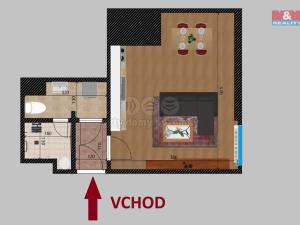 Pronájem bytu 1+kk, Kutná Hora, Trebišovská, 37 m2