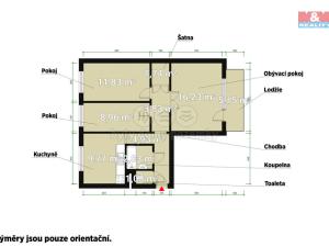 Pronájem bytu 3+1, Třemošná, Šeříková, 61 m2