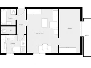 Pronájem bytu 2+1, Náchod - Staré Město nad Metují, Václavická, 46 m2