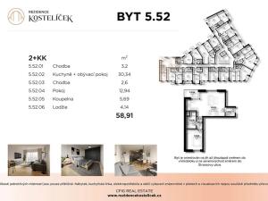 Prodej bytu 2+kk, Pardubice, Štrossova, 58 m2