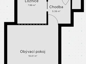 Pronájem bytu 2+kk, Praha - Vinohrady, Chorvatská, 36 m2