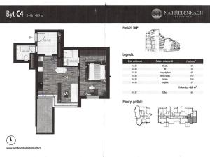 Pronájem bytu 2+kk, Praha - Smíchov, U Okrouhlíku, 49 m2