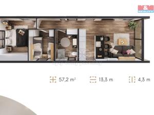 Prodej domu na klíč, Rychnov nad Kněžnou, Staré náměstí, 57 m2