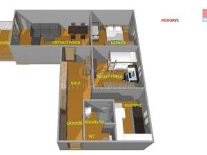 Prodej bytu 3+1, Velešín, Nad Cihelnou, 75 m2