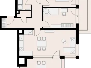 Pronájem bytu 3+kk, Praha - Hlubočepy, Vítové, 72 m2