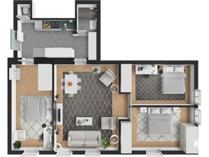 Pronájem bytu 4+kk, Praha - Karlín, U nádražní lávky, 115 m2