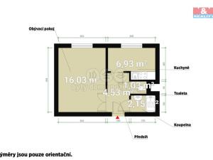 Pronájem bytu 1+1, Dobřany, F. X. Nohy, 34 m2