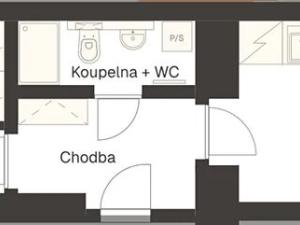 Pronájem bytu 2+kk, Praha - Nusle, Svatoslavova, 37 m2