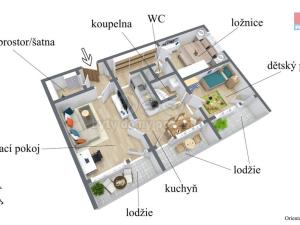 Prodej bytu 3+1, Chomutov, Jiráskova, 61 m2