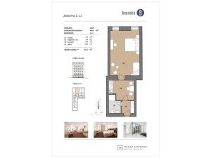 Pronájem bytu 1+1, Brno, Anenská, 41 m2