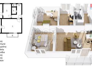Prodej bytu 3+1, Dobruška, Mírová, 71 m2