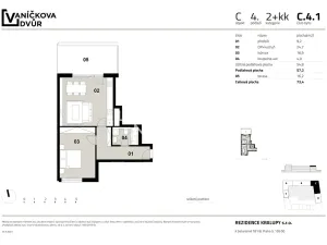 Prodej bytu 2+kk, Kralupy nad Vltavou, Husova, 57 m2