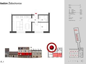 Prodej bytu 2+kk, Židlochovice, 42 m2