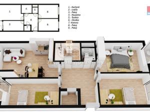 Pronájem bytu 4+kk, Praha, Jindřicha Bubeníčka, 69 m2