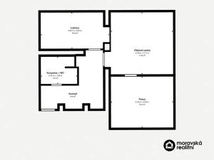 Pronájem bytu 3+kk, Oslavany, Moravská, 57 m2