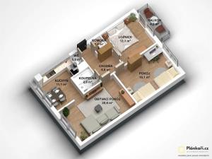 Prodej bytu 3+kk, Praha - Letňany, Chlebovická, 79 m2