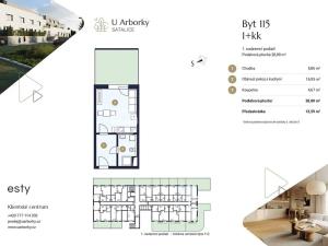Prodej bytu 1+kk, Praha - Satalice, Za Novákovou zahradou, 29 m2