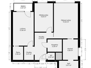 Prodej bytu 3+1, Praha - Michle, Kremnická, 65 m2