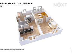 Pronájem bytu 3+1, Šumperk, Finská, 70 m2