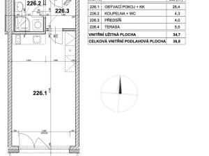Pronájem bytu 1+kk, Praha - Hloubětín, Poděbradská, 37 m2