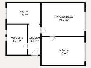 Prodej bytu 2+1, Most, Josefa Skupy, 65 m2