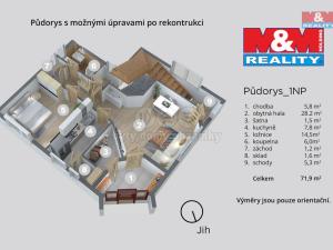 Prodej rodinného domu, Ústí nad Labem - Severní Terasa, Na Louži, 120 m2