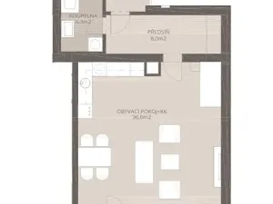 Pronájem bytu 1+kk, Jihlava, Křižíkova, 58 m2