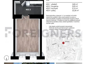 Pronájem bytu 1+1, Brno, Bratislavská, 40 m2