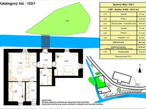 Prodej bytu 3+kk, Líšnice, Spálený Mlýn, 86 m2