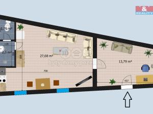 Pronájem bytu 1+kk, Kutná Hora - Kutná Hora-Vnitřní Město, Jungmannovo náměstí, 53 m2