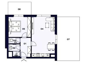 Prodej bytu 2+kk, Praha - Modřany, 58 m2