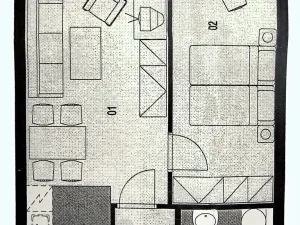 Prodej bytu 2+kk, Praha - Letňany, Zlonická, 50 m2