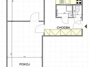 Pronájem bytu 2+1, Uherský Brod, Okružní, 50 m2