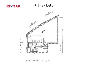 Pronájem bytu 1+kk, Praha - Záběhlice, Mattioliho, 30 m2