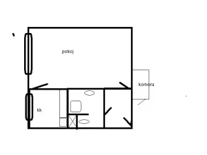 Pronájem bytu 1+kk, Teplice, Hlávkova, 30 m2