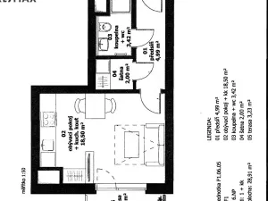 Pronájem bytu 1+kk, Praha - Malešice, Nad úžlabinou, 34 m2