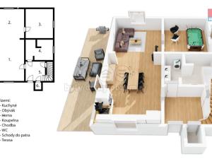 Prodej chalupy, Lampertice, 140 m2