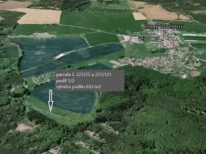 Prodej podílu pole, Černé Voděrady, 633 m2