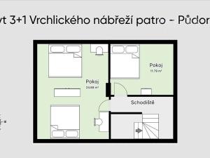 Prodej bytu 3+1, České Budějovice, Vrchlického nábř., 124 m2