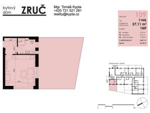 Pronájem bytu 1+kk, Zruč-Senec - Zruč, Sportovní, 66 m2