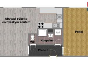 Pronájem bytu 2+kk, Český Brod, K Dolánkám, 43 m2