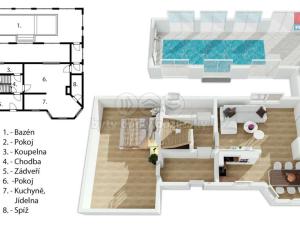 Pronájem rodinného domu, Drahelčice, Malá Strana, 160 m2