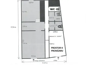 Pronájem obchodního prostoru, Velké Meziříčí, Náměstí, 22 m2