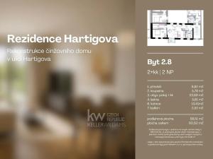 Prodej bytu 2+kk, Praha - Žižkov, Hartigova, 60 m2