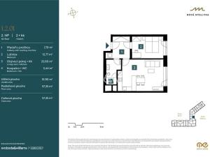 Prodej bytu 2+kk, Brno, Nad Pisárkami, 57 m2