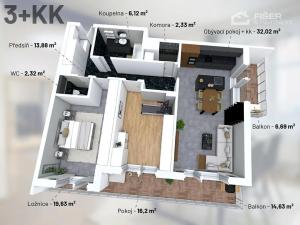 Prodej bytu 3+kk, Praha - Strašnice, Zvěřinova, 98 m2