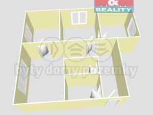 Pronájem bytu 3+1, Orlová, Kpt. Jaroše, 55 m2