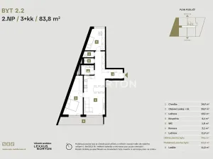 Prodej bytu 3+kk, Praha - Libeň, Zenklova, 84 m2