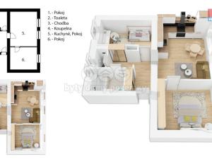 Prodej bytu 3+kk, Přelouč, Tyršova, 59 m2